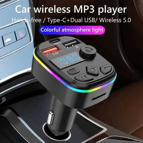 FM Transmitter Support TF Card U Disk Car MP3 Player Dual US