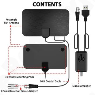 4K HDTV Digital TV Antenna Amplifier Indoor High-Definition