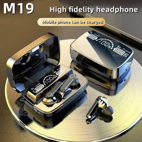 New M19 TWS Bluetooth Headphones 9D High Fidelity Wireless H