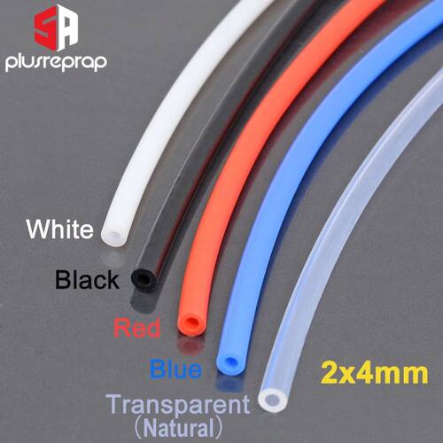 1 Meter 2x4mm ID 2mm OD 4mm PTFE Tube for 3D Printer Parts P