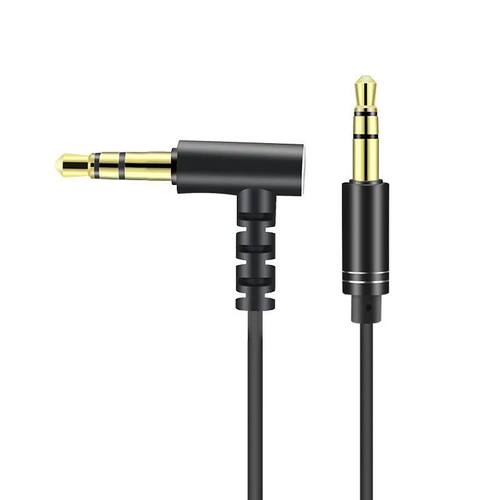 HiFi AUX Cable 3.5mm 90 Degree Angle Car AUX Audio Speaker C