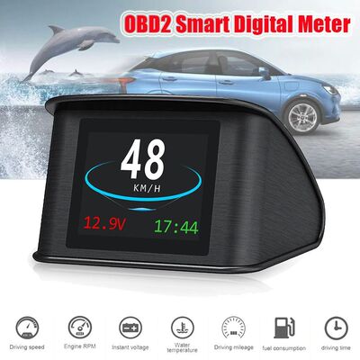 P10 Car OBD2 Head Up Display Digital Speedometer On Board Co