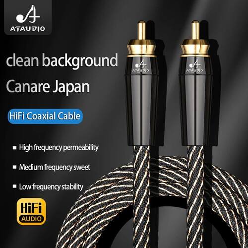 HiFi RCA Coaxial Audio Cable Hi-End Rca to Rca Male SPDIF Di