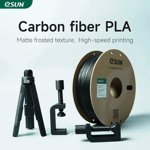 eSUN Carbon Fiber PLA 3D Printer Filament 1KG 1.75MM Fast Pr