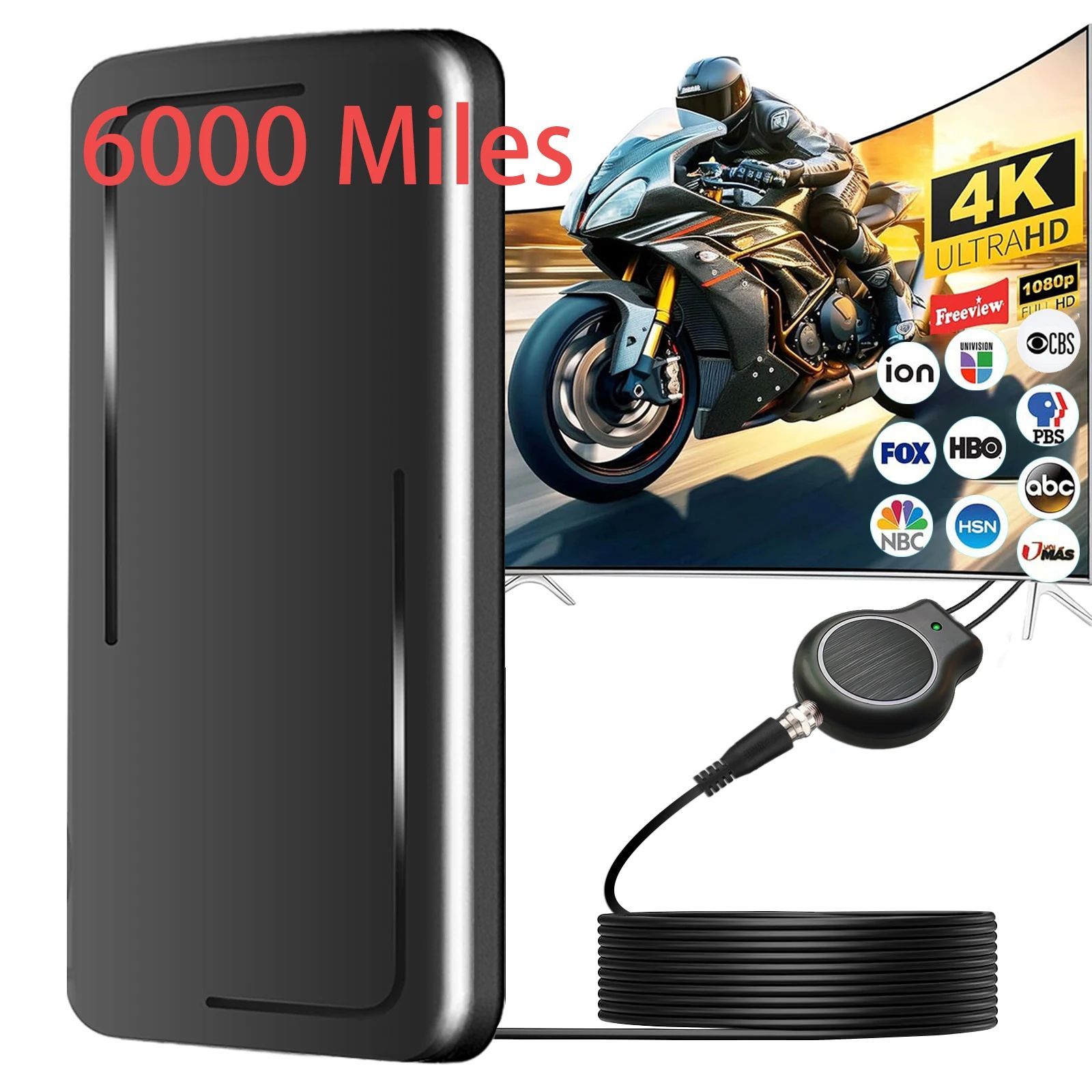 TV Antenna For Global Digital TV 1080P DVB-T2 Booster HD 8k