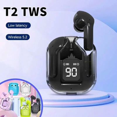 Original T2 Wireless Bluetooth Earphone Transparent HIFI Hea