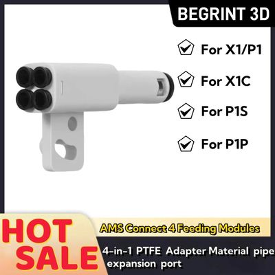 Bambu Lab 3D printer Part 4-in-1 PTFE Adapter material pipe