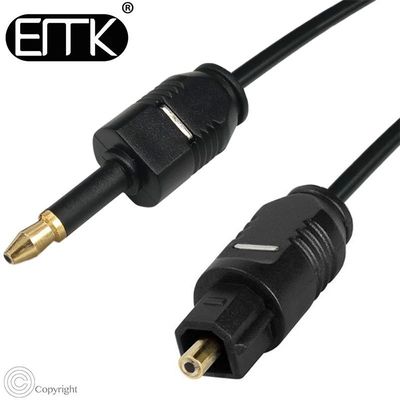 EMK Digital Toslink to Mini Toslink Cable 3.5 Optical SPDIF