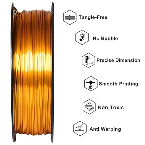 Geeetech 3d printer Filament PLA PETG Plastic 1kg 1.75mm,Tan