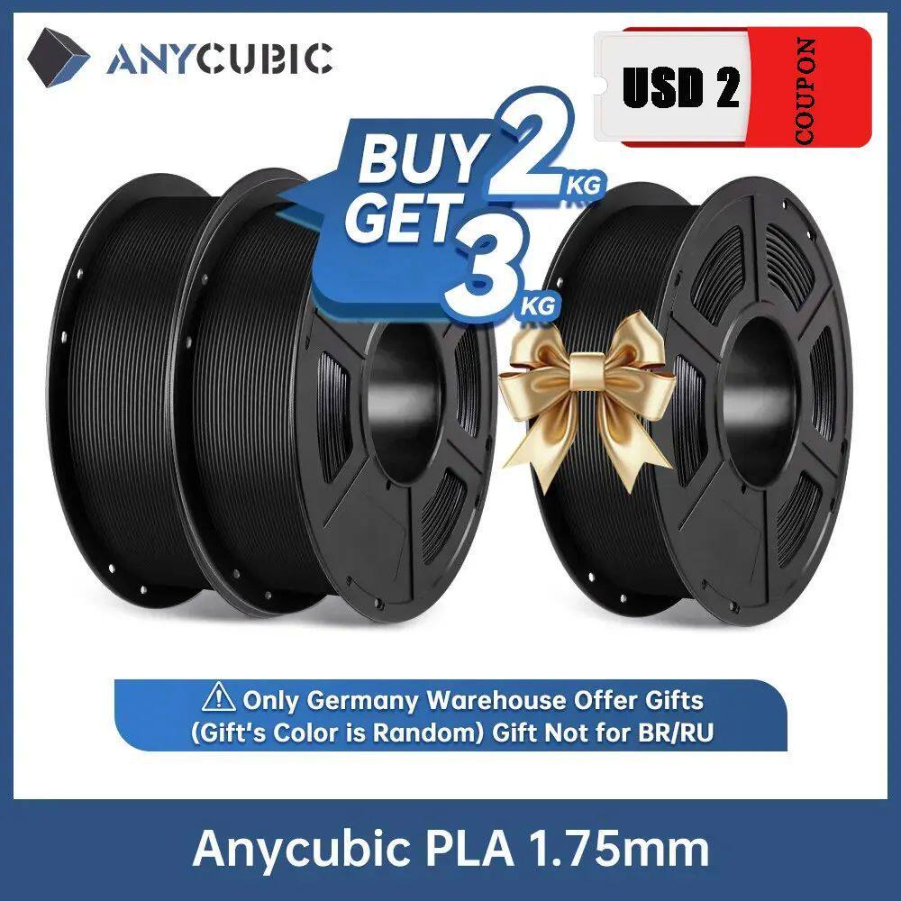 ANYCUBIC PLA Filament 1kg/Roll 1.75mm Plastic for 3D Printer