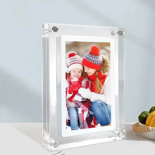 Cuttest Gift Acrylic Digital Photo Frame 5 Inch 1000mAh Vert