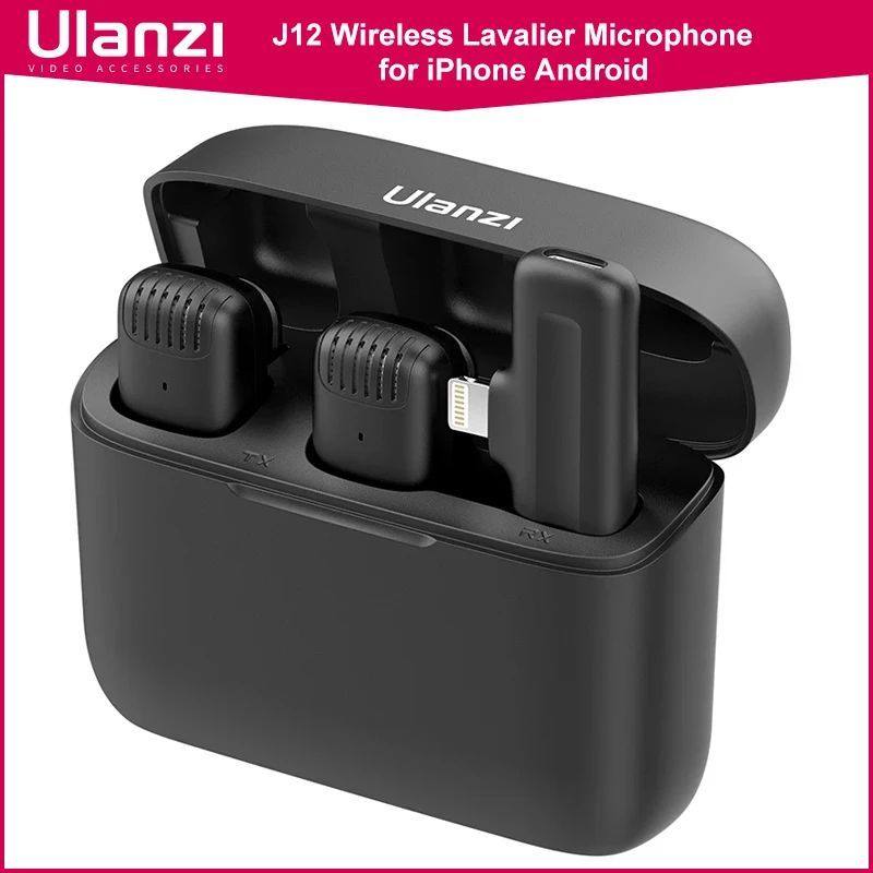 Ulanzi J12 Wireless Lavalier Microphone System Audio Video R