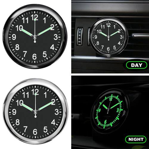 Mini Fashion Luminous Car Clock Automobiles Internal Stick-O