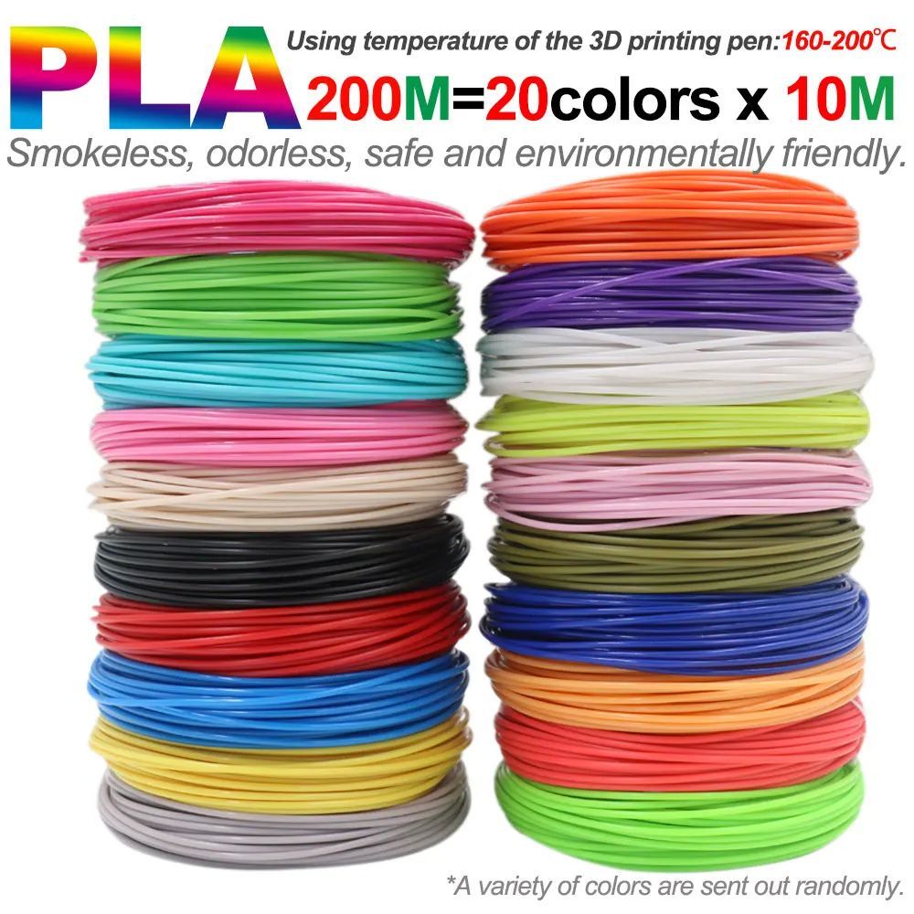 PLA filament diameter 1.75mm color 3D printing material for