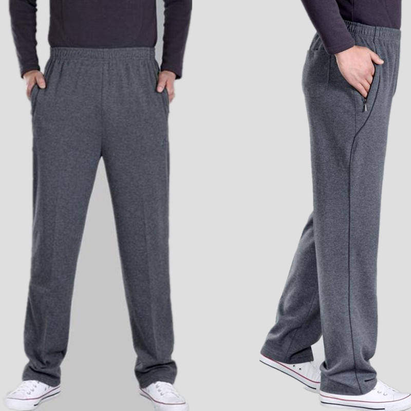 春季运动裤男宽松棉质中年直筒卫裤春秋款中老年爸爸休闲裤男裤子|ruв категории Мужская одежда, брюки - от Buy2taobao.com для оказания профессиональной услуги покупки агента Taobao