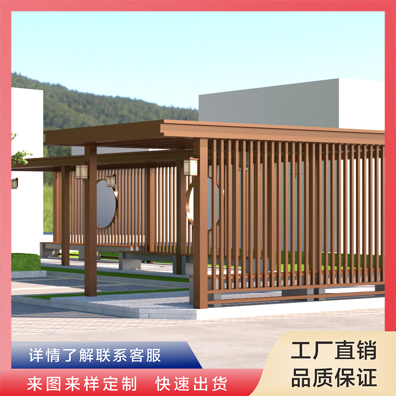 户外景观廊架别墅不锈钢铁艺长廊