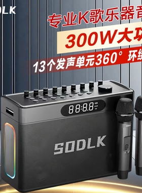 SODLK/声莱客 1127户外K歌蓝牙音器音箱响高音质广场舞低音炮乐