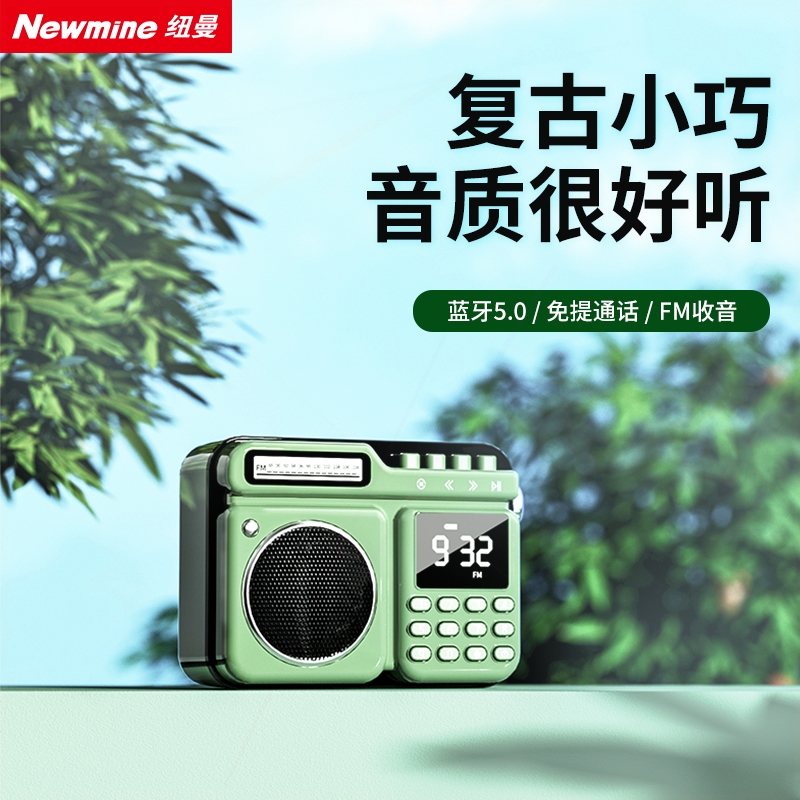 纽曼 DP052023音箱收音机蓝牙迷你小音响低音炮大音量户外便携无