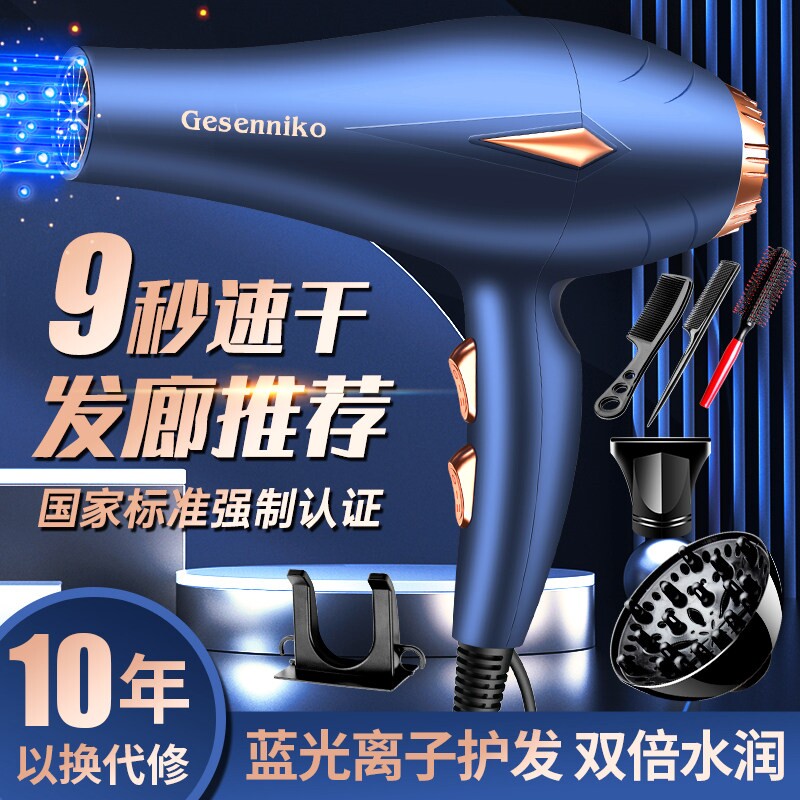 德国发廊吹风机家用大风力速干30