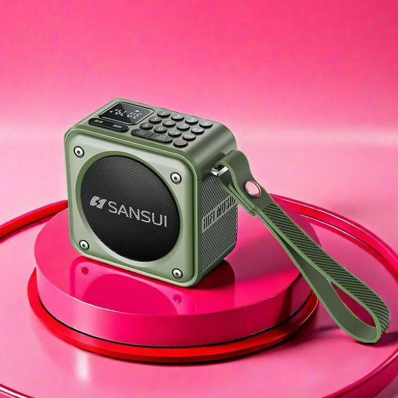 山水2025年新款U3迷你蓝牙音箱户便携收音U盘插卡小音响低音炮外