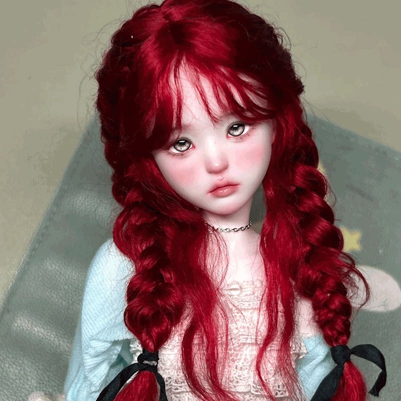 (非情趣用品)bjd娃娃4分女娃魏萌萌拽姐带妆四分bjd素体sd娃娃