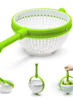Salad Spinners Multi-Use Collapsible Spinn Colander Handle