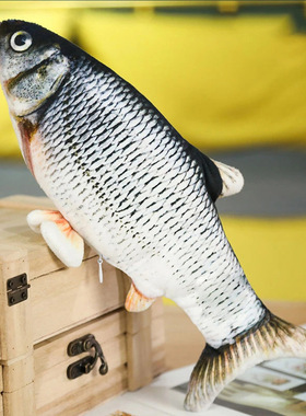 Flopping Fish Cat Kicker Toy Wiggle Fish Catnip Toys猫玩具鱼