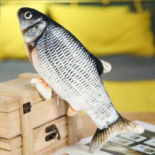 Flopping Fish Cat Kicker Toy Wiggle Fish Catnip Toys猫玩具鱼