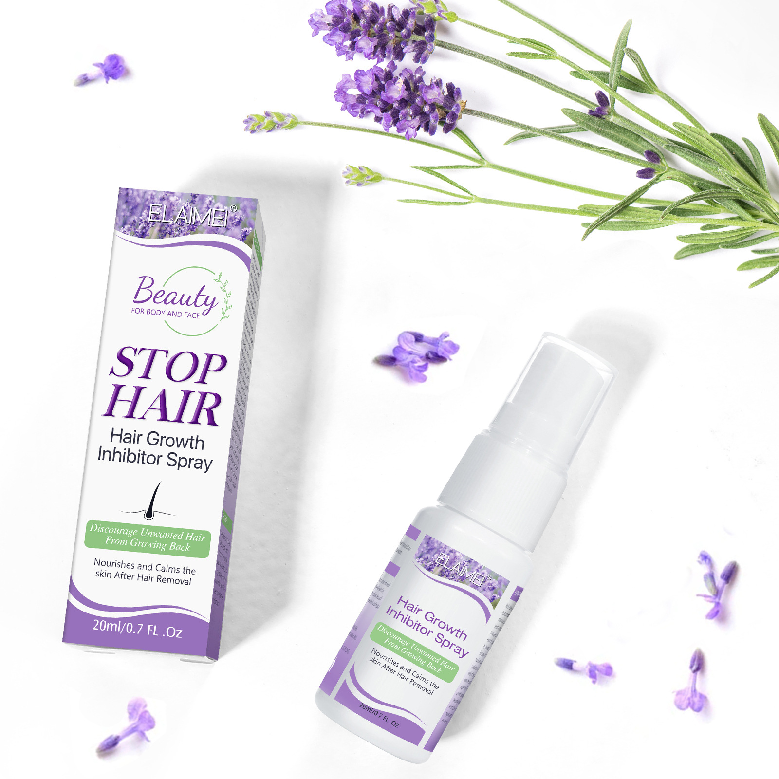 Hair Inhibitor, Painless Hair Regrowth Inhibitor Spray抑喷雾