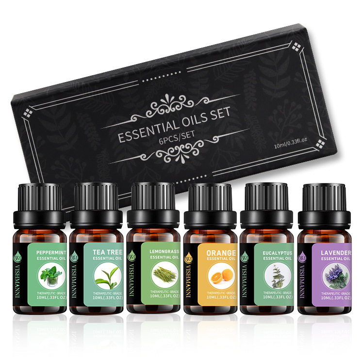 essential oils 6 gift set pure essential oils香薰按摩精油