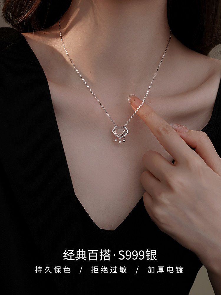ZLF/周六福平安锁项链女纯银项链女999足银正品2023新款锁骨项链高性价比高么？