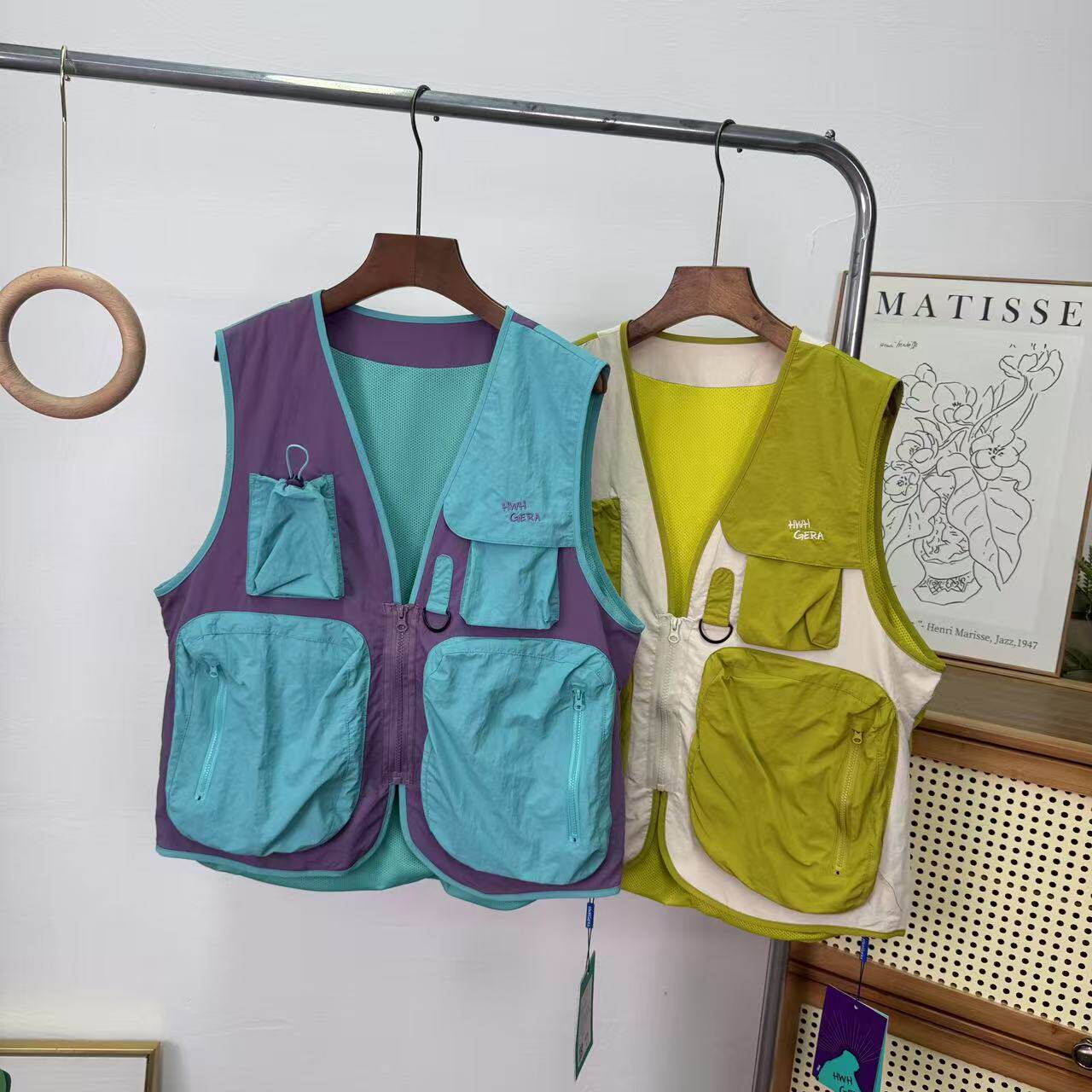 户外山系！男女情侣款秋季宽松机能风防泼水速干撞色工装马甲坎肩,男装,常规马甲,淘宝优惠券,粉丝福利购,淘宝优惠卷