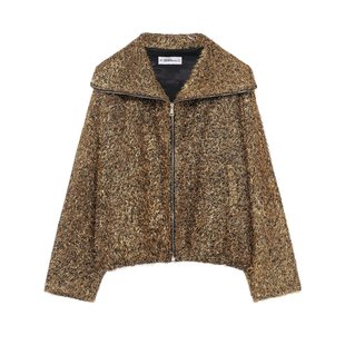 601 翻领j金属色线飞行员夹克外套女9530 WMXZ秋季 9530601新款