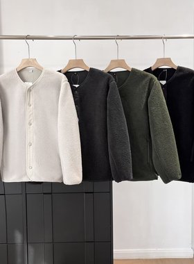 2025秋冬新款男装女装防风仿羊羔绒摇粒绒开衫/长袖外套481183