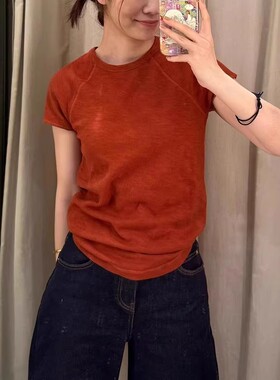 WMXZ夏季0858162新款女装多色修身直筒圆领短袖T恤0858/162