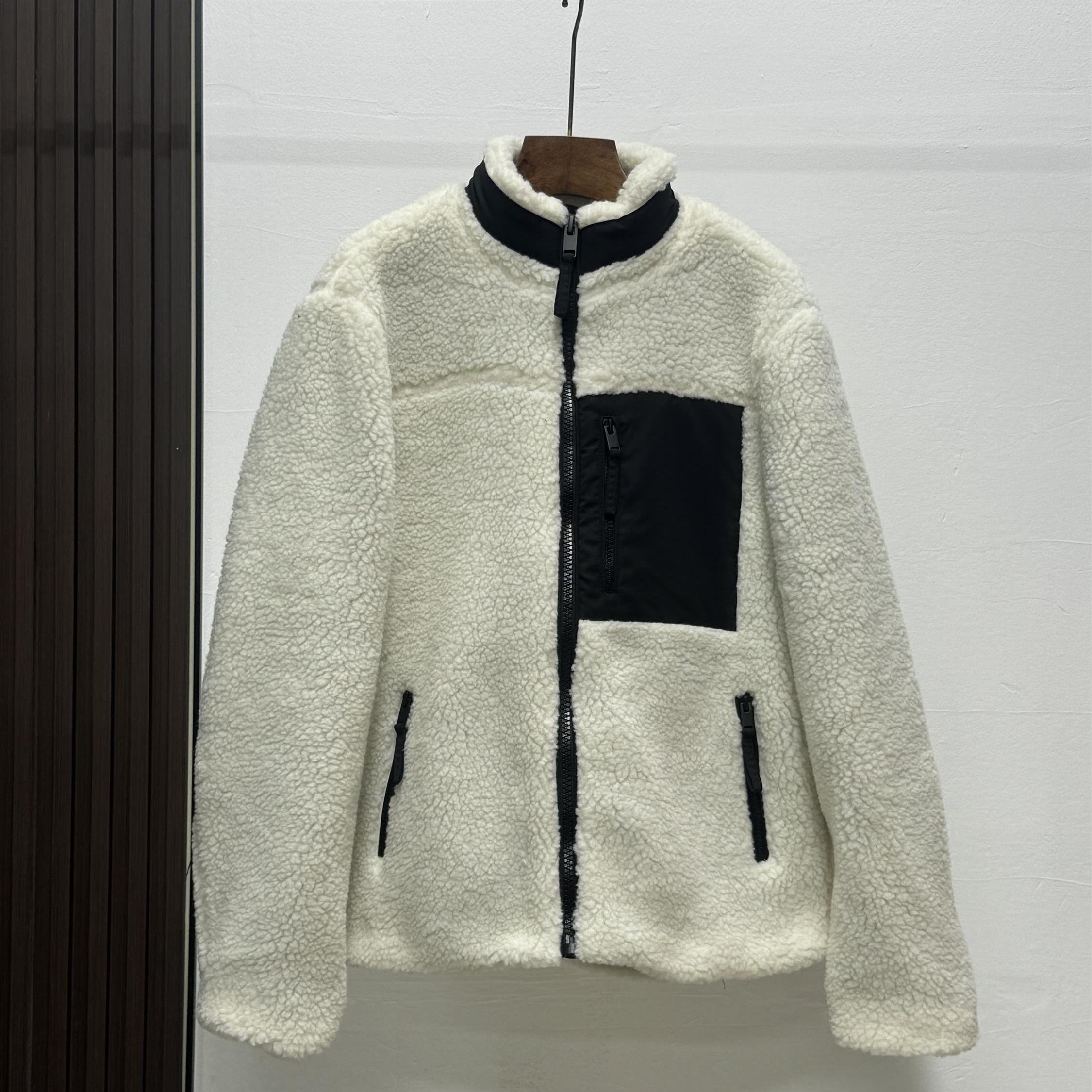 保暖仿羊羔毛外套简约摇粒绒上衣