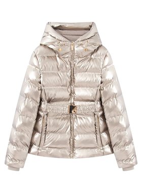 WMXZ秋冬8073240新款修身连帽防风亮面加厚棉服外套女8073/240