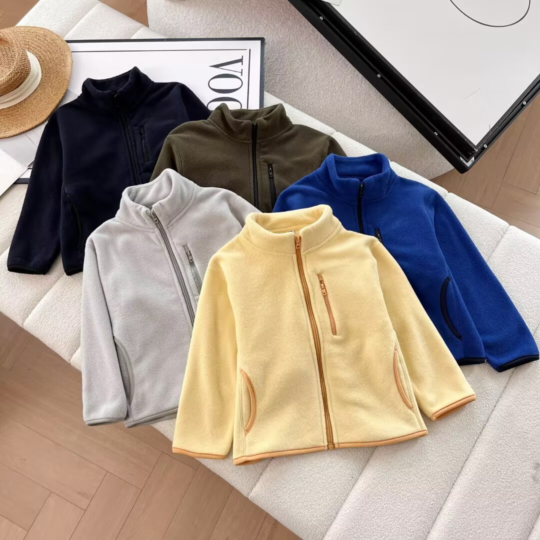 童装!男女童!摇粒绒外套!保暖拉链夹克抓绒开衫25秋冬款473354