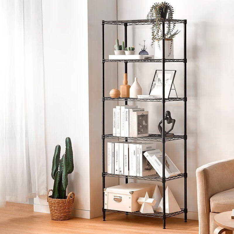 美之高（MZG）置物架客厅货架储物架花架落地架家用收纳微波炉架