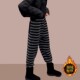 清仓捡漏欧货小众条纹运动卫裤 加绒加厚宽松高腰哈伦休闲裤 女秋冬