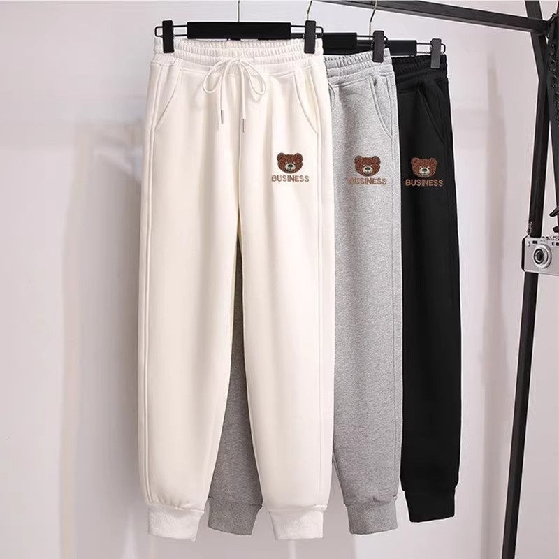 束脚运动裤女2025秋冬季新款卫裤