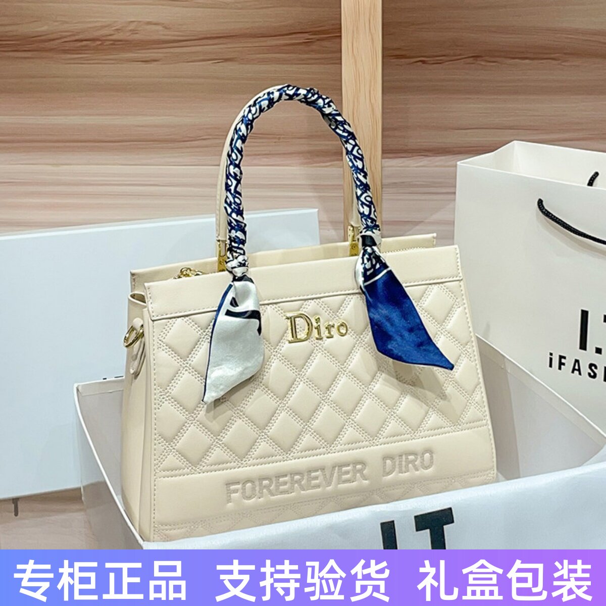香港品牌真皮大容量托特包女2026新款高级感手提包通勤单肩斜挎包
