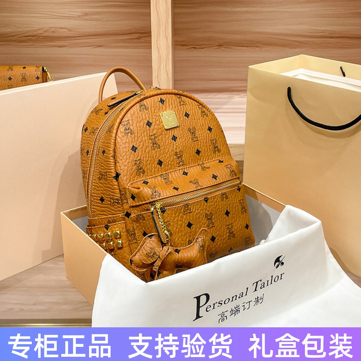 香港真皮双肩包女大容量背包