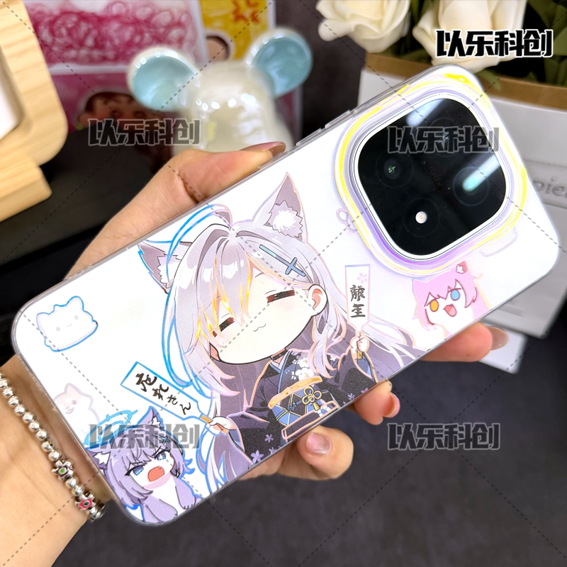 蔚蓝档案砂狼黑子适用于苹果17小米iqoo15极光手机壳oppo星野白子真我neo11 vivo oppo 华为iphone17小米17