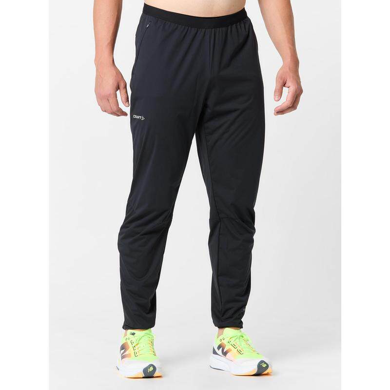 代购craft男士运动裤防水防风透气保暖黑色弹性面料拉链口袋