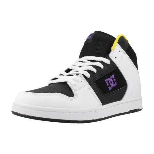 海外代购DC SHOES男士运动休闲鞋耐磨防滑高帮黑白拼色街头潮流