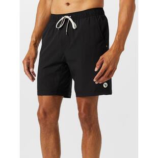 代购Vuori男士运动短裤透气排汗抗异味快干弹性自如黑色四面弹力