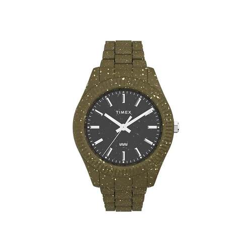 海外代购Timex/天美时男士手表欧美腕表防水42mm绿色日常佩戴