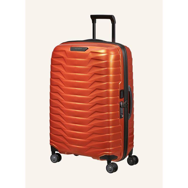 代购Samsonite新秀丽男士拉杆箱TSA锁密码锁静音轮分层收纳橙色