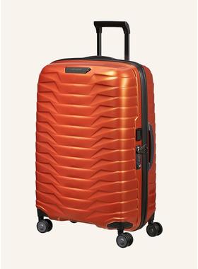 代购Samsonite新秀丽男士拉杆箱TSA锁密码锁静音轮分层收纳橙色